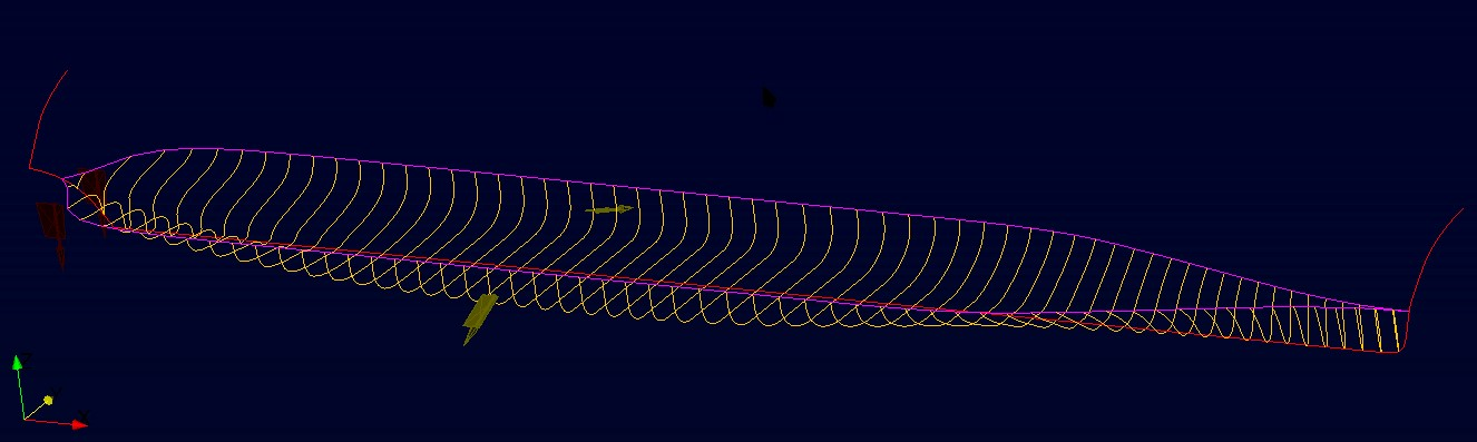 Discretisation of a cruise vessel